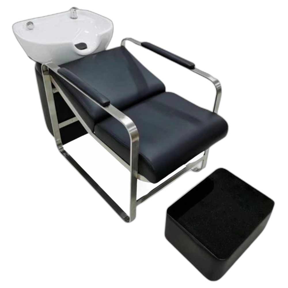 COMFORT Wash Station - Black with White Basin
