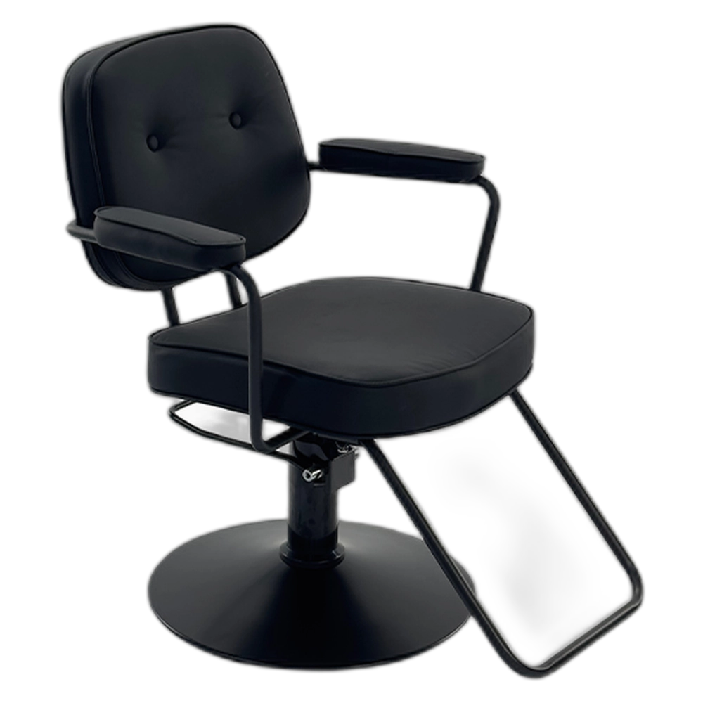 HAWK Styling Chair - Black with Footrest
