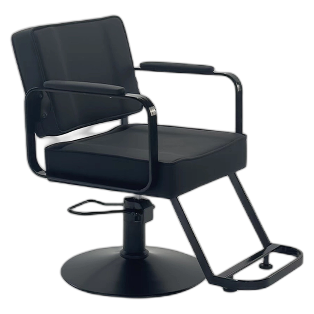 FALCON Styling Chair - Black with Footrest