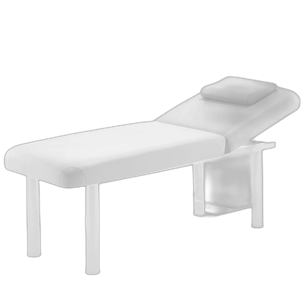 Marbella - Acacia Massage Bed with Steel Frame White