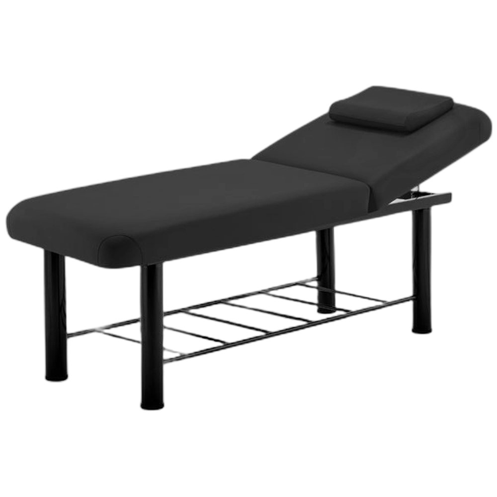 Marbella - Acacia Massage Bed with Steel Frame Black