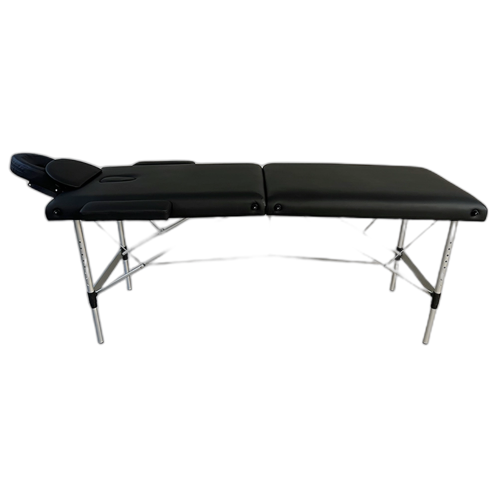 Marbella Portable 2 Part Aluminium Massage Table  (Black)