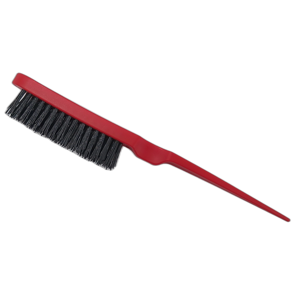 Teasing Tail Brush - Red with Nylon Bristles