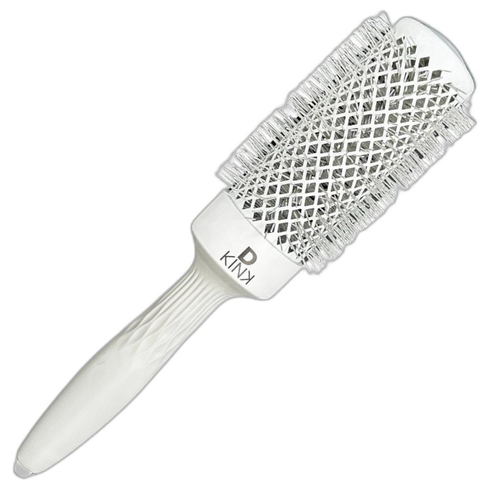 DKINK -Lustra Ionic- Thermal Styler Brush (Grey/White)-43mm
