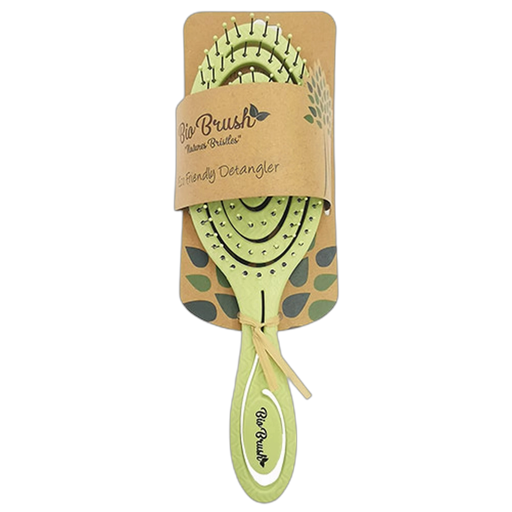Bio Brush Eco Friendly Detangler - Circle Shape - Green