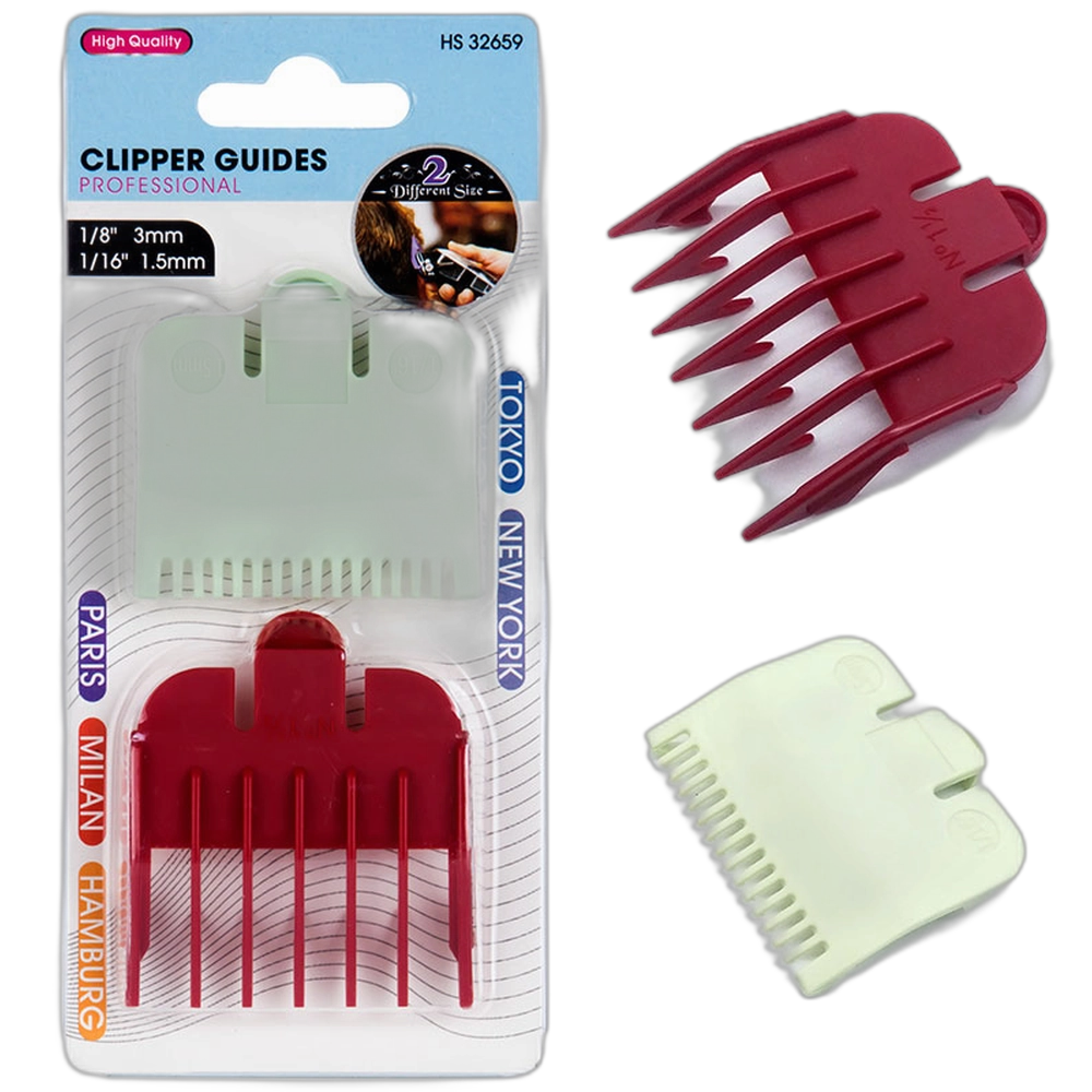 Clipper Comb Set - 2pcs - 0.5" & 1.5"  (HS37939)