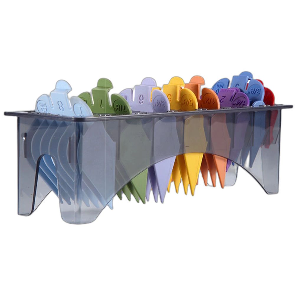Clipper Comb Set - 8pcs - 1-8 - Multicolor (HS32639)
