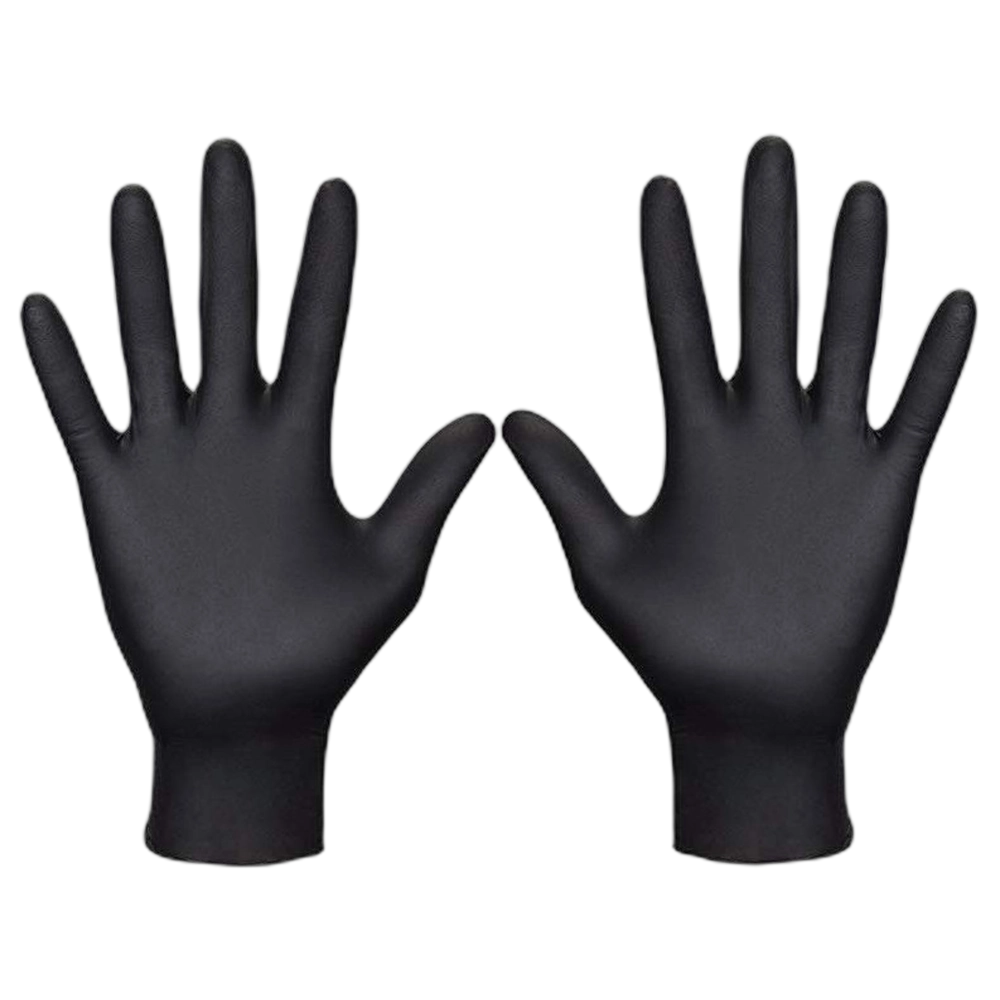 Nitrile Gloves - Black - (Medium) 100's