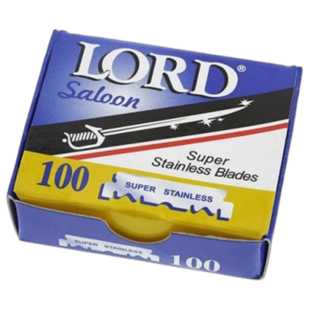 LORD Stainless Steel Razor Blades - Single Sided - 100's