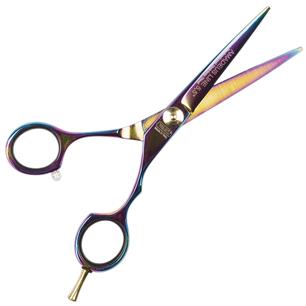 Wahl Styla Hair Scissor w/ f/rest & oil - Blue Titanium 5"