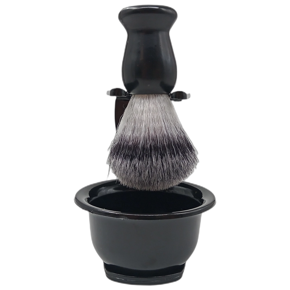 Shaving Brush with Bowl and Stand