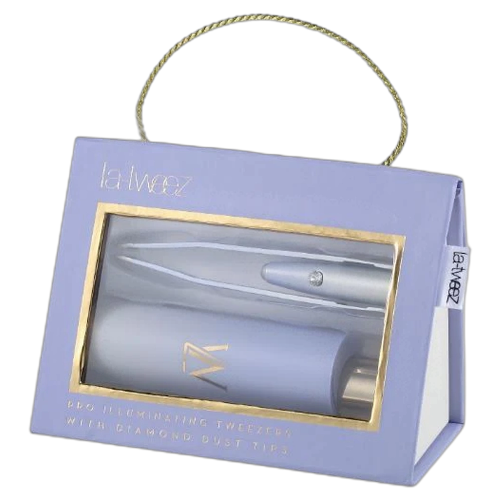 *La - Tweez - Pro Illuminating Tweezers - Blue Ombre & Carry