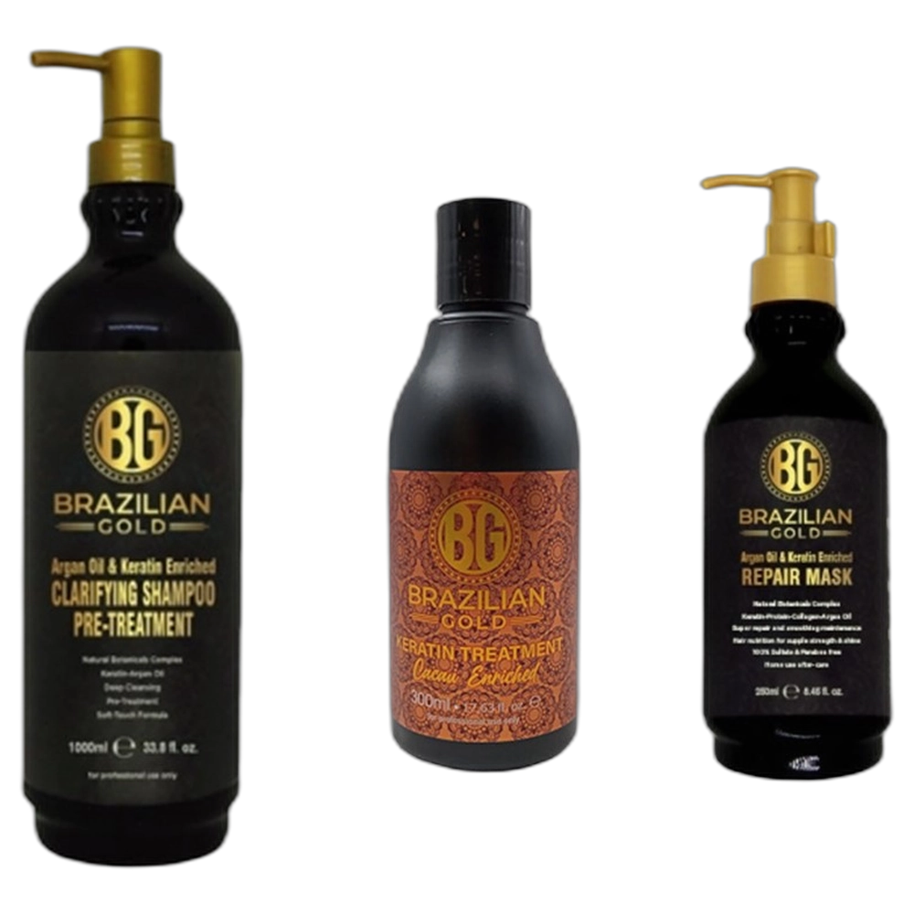 Brazilian Gold Cacau Keratin Treatment Kit 300ml