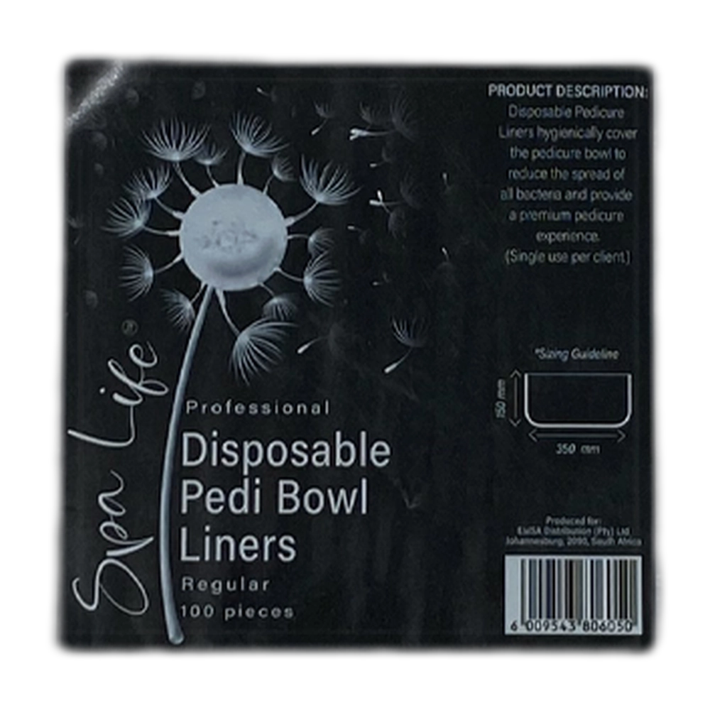 Spa Life Disposable Pedi Bowl Liner Regular - 100pc