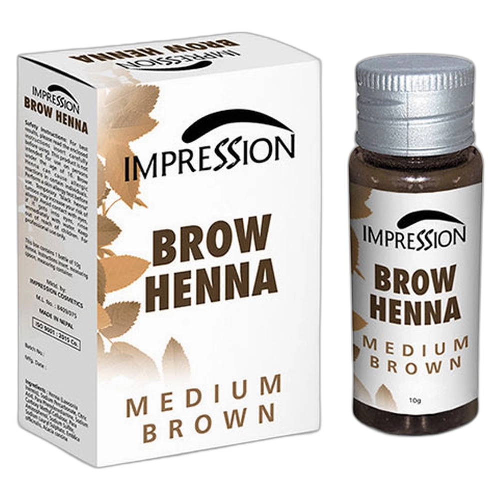Brow Henna Powder - Medium Brown