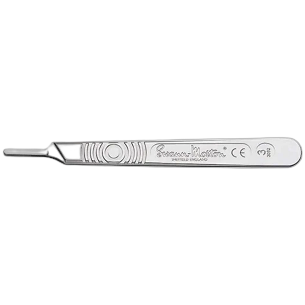 Dermaplaning Handle #3-Stainless Steel (Swann Morton)