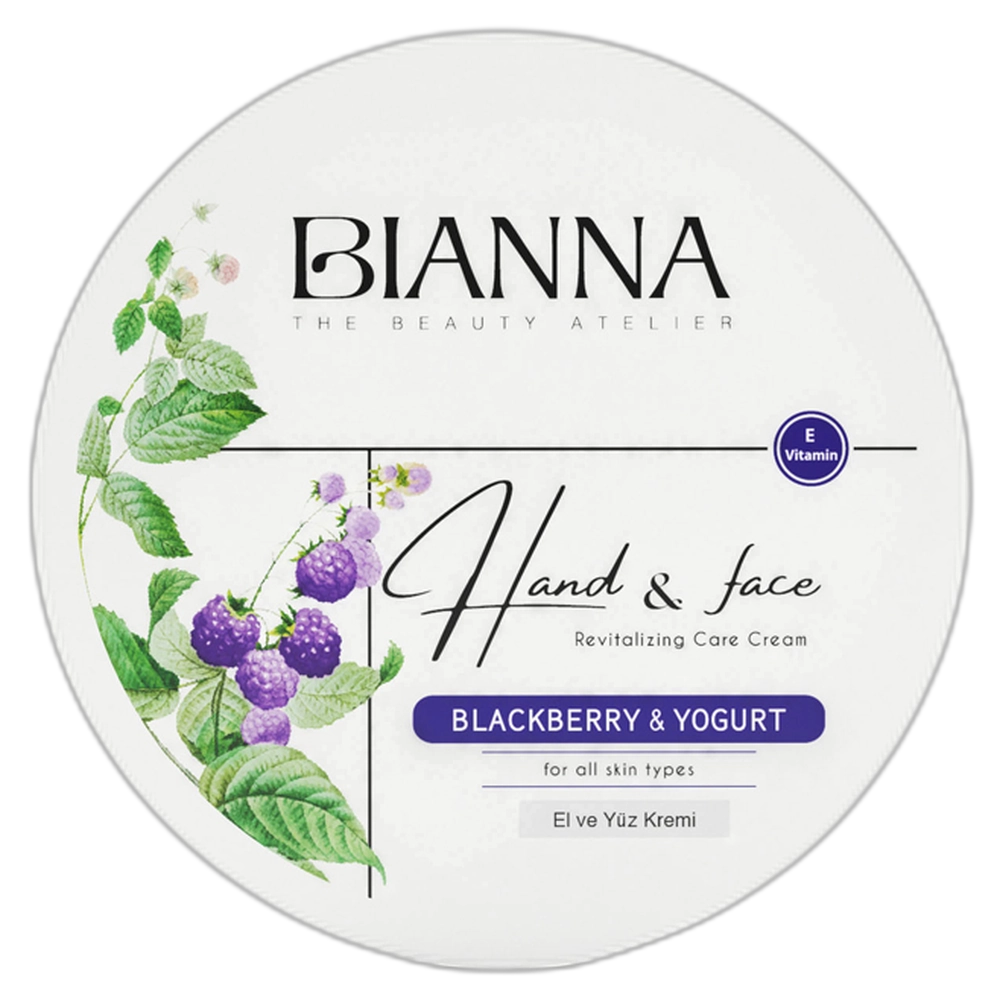***BIANNA Hand & Face Cream - Yogurt & Blackberry 250ml