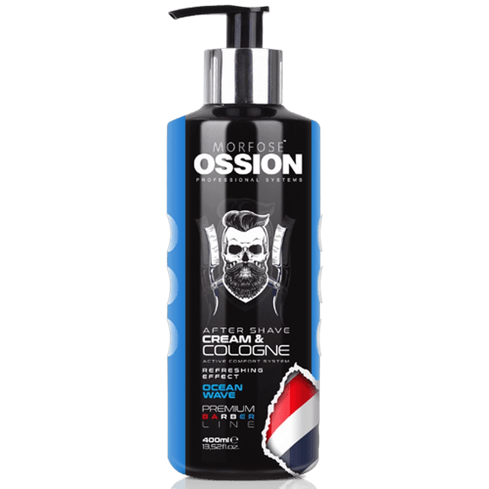 OSSION Premium Barber Aftershave Cream Cologne Ocean 400ml