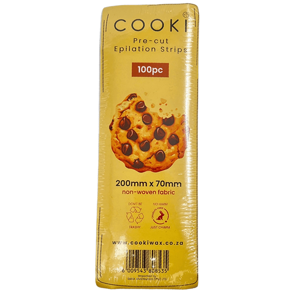 COOKI Pre-cut Epilation Body Strips 100pc, 80gsm