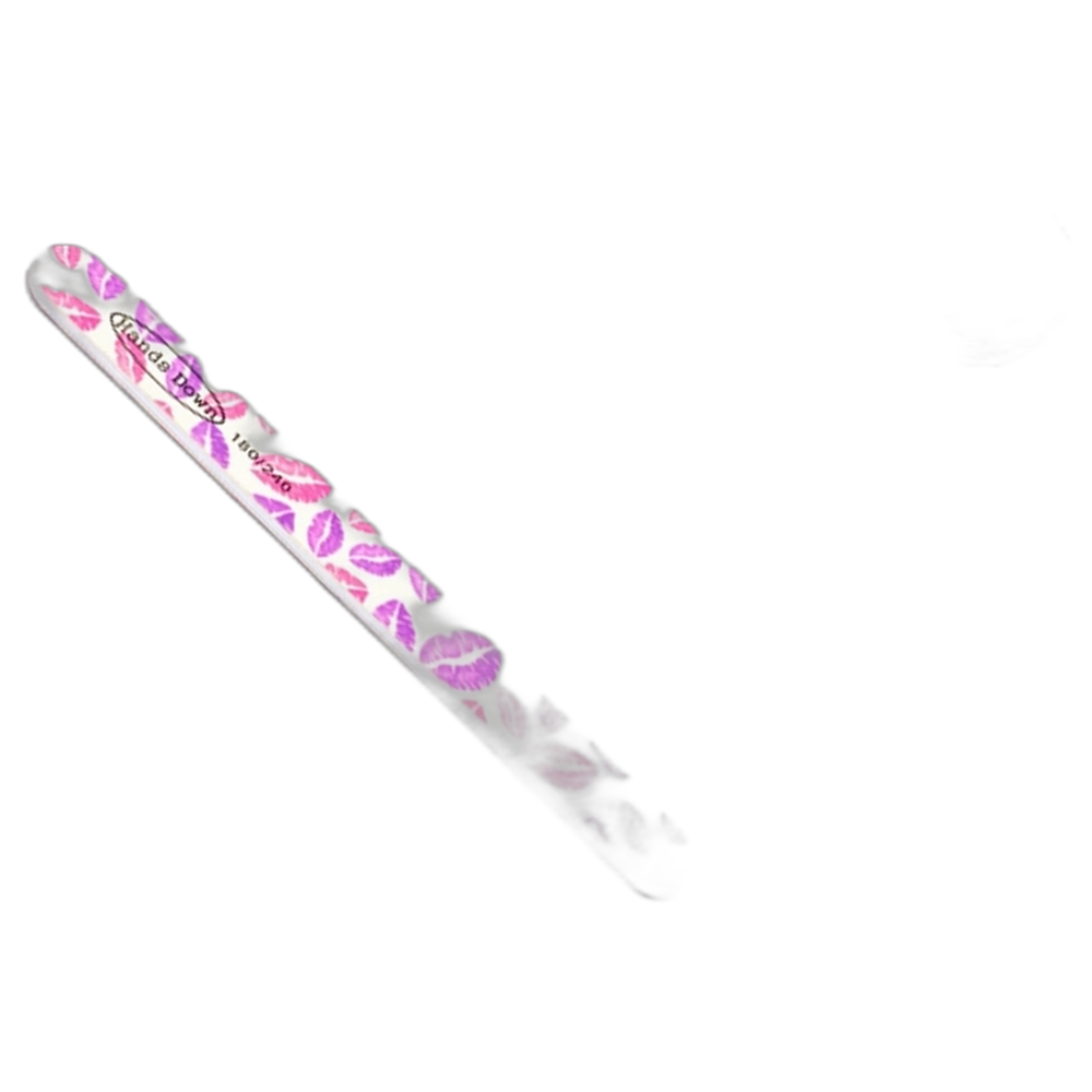 ***Hands Down Nail File Printed Kisses 180/240