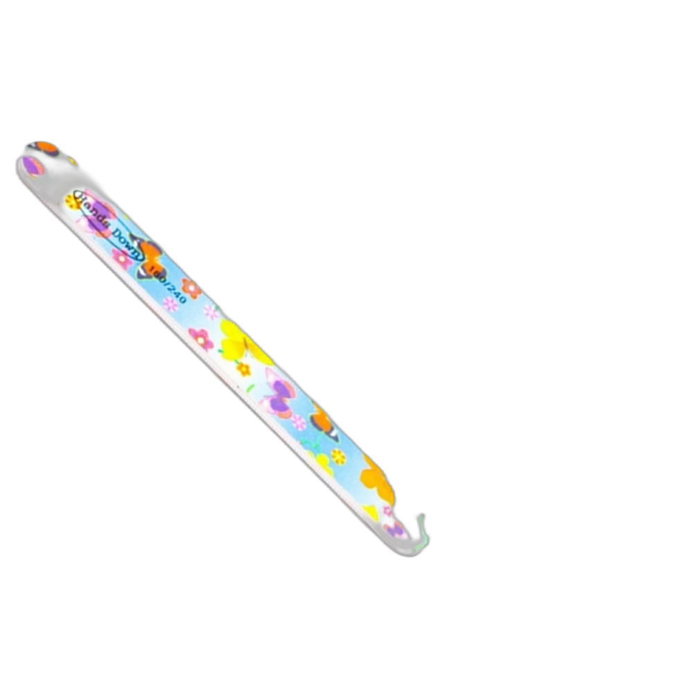 ***Hands Down Nail File Printed Blue Butterfly 180/240