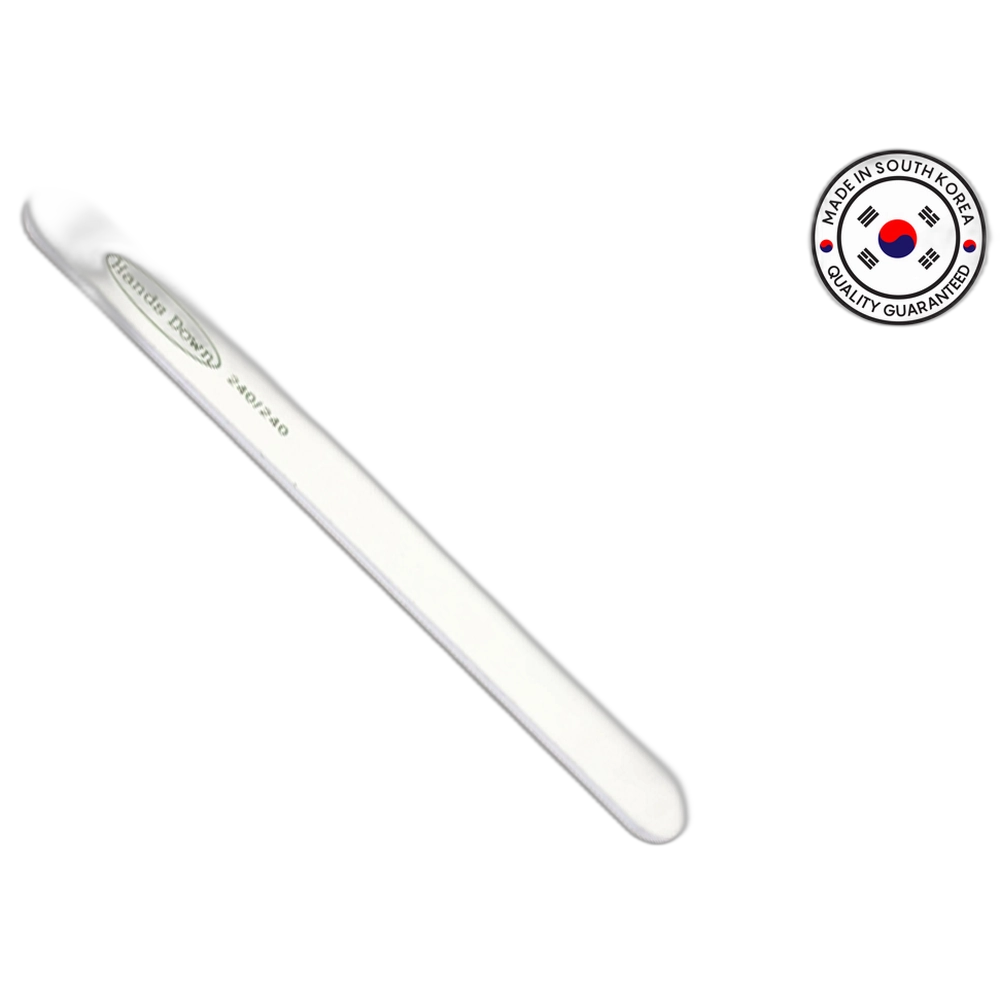***Hands Down Nail File White Polar Straight 240/240