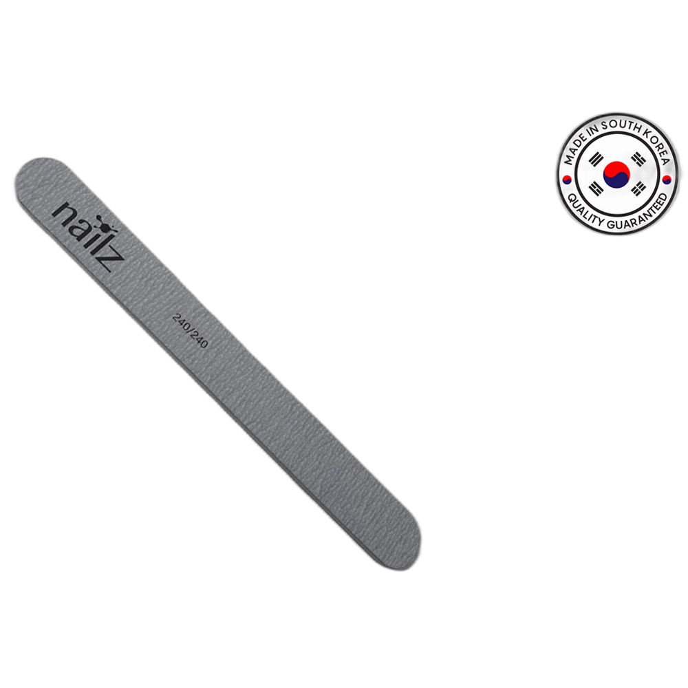 NAILZ Nail File - Straight Grey 240/240 [Korean]