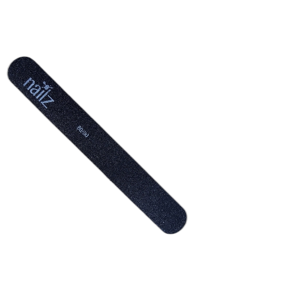 NAILZ Nail File - Straight Black 80/80 [Korean]