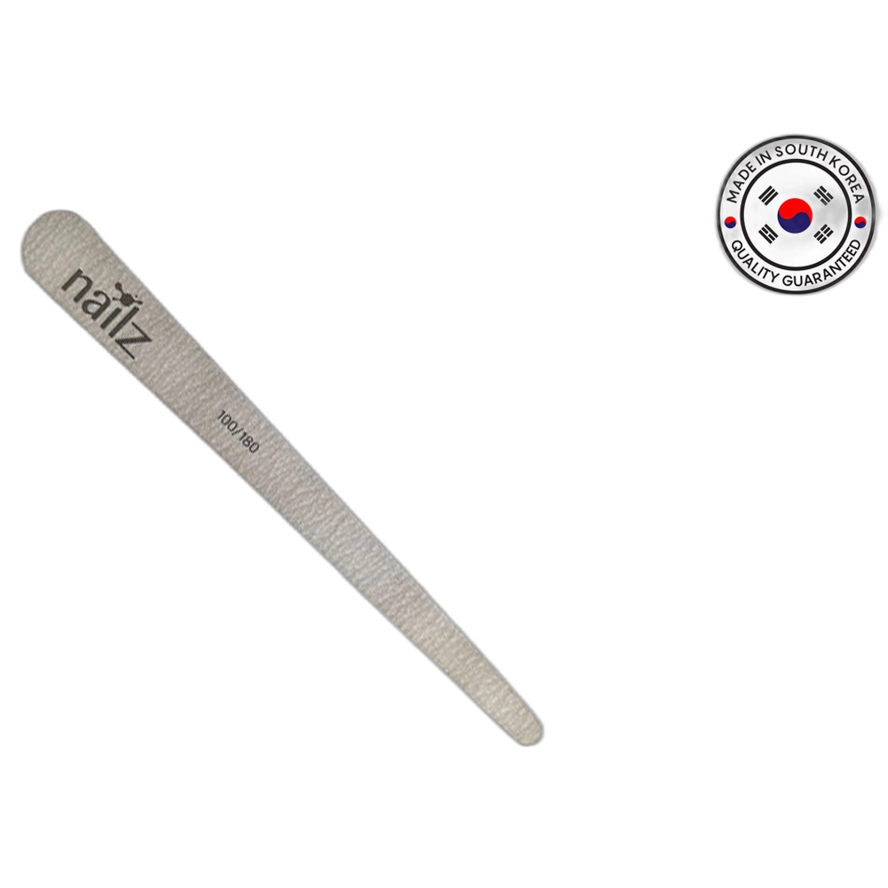 NAILZ Nail File - Teardrop Grey 100/180 [Korean]