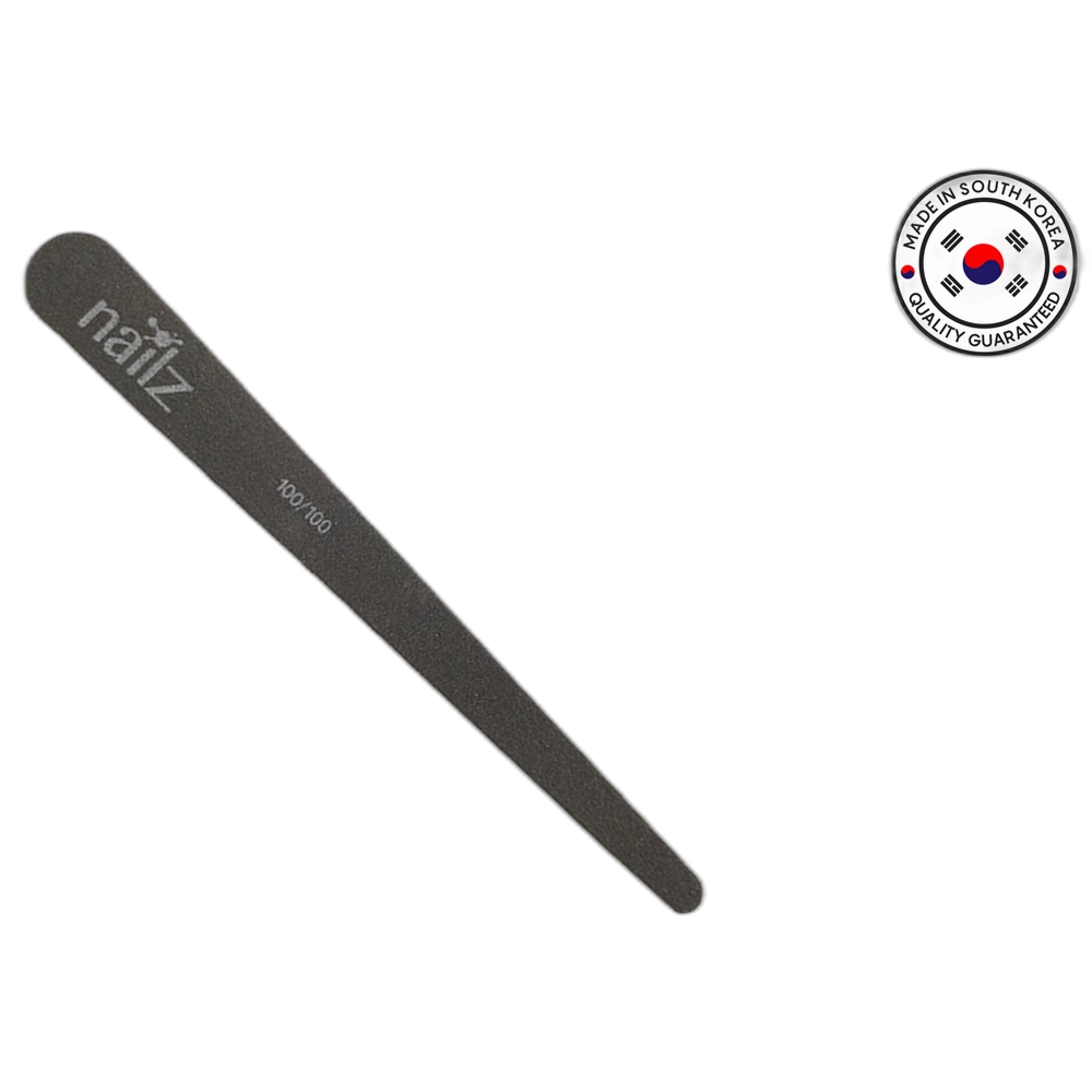 NAILZ Nail File - Teardrop Black 100/100 [Korean]