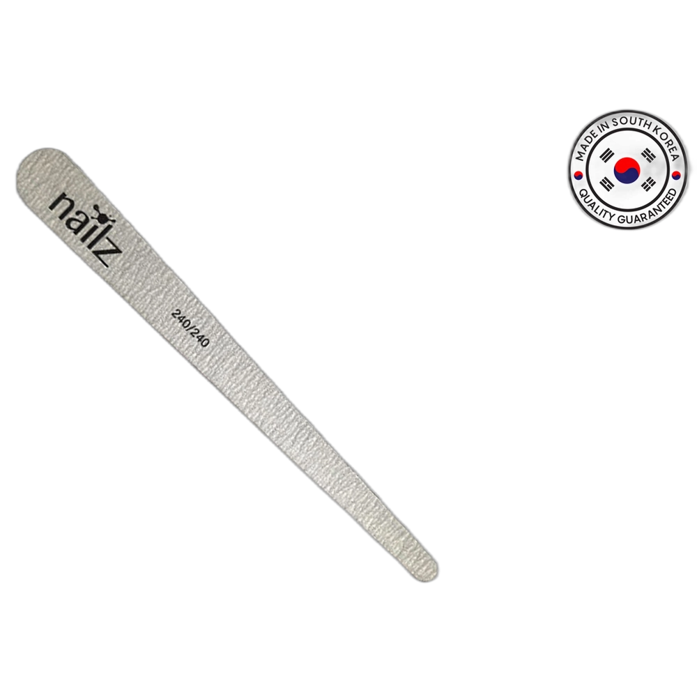 NAILZ Nail File - Teardrop Grey 240/240 [Korean]