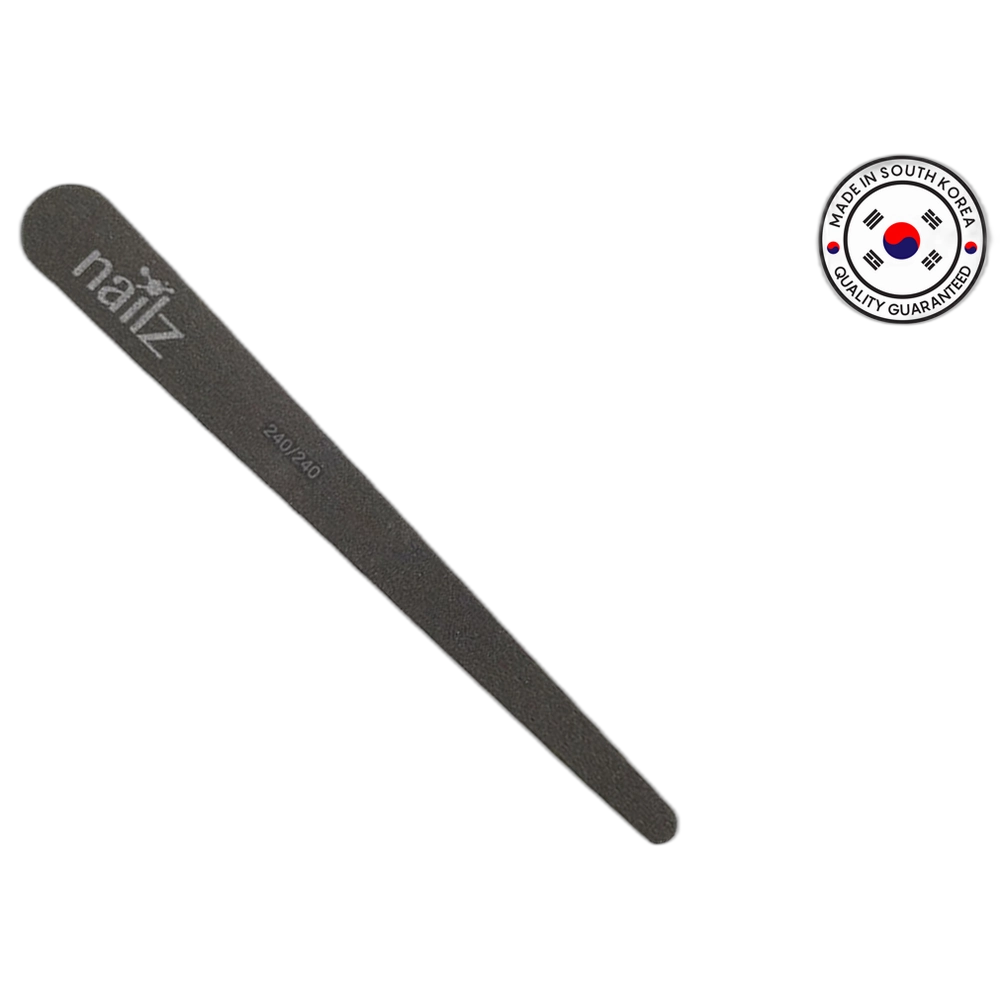 NAILZ Nail File - Teardrop Black 240/240 [Korean]