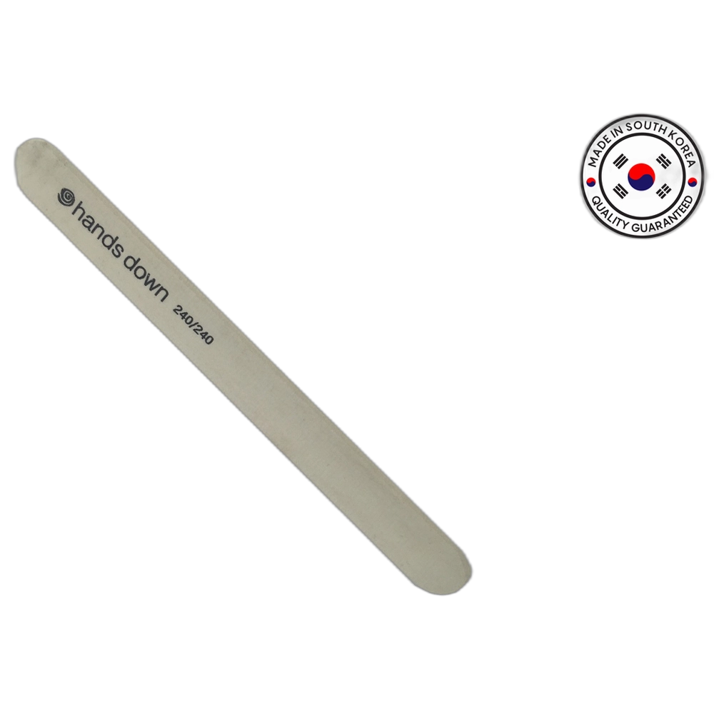NAILZ Nail File - Straight White 240/240 [Korean]