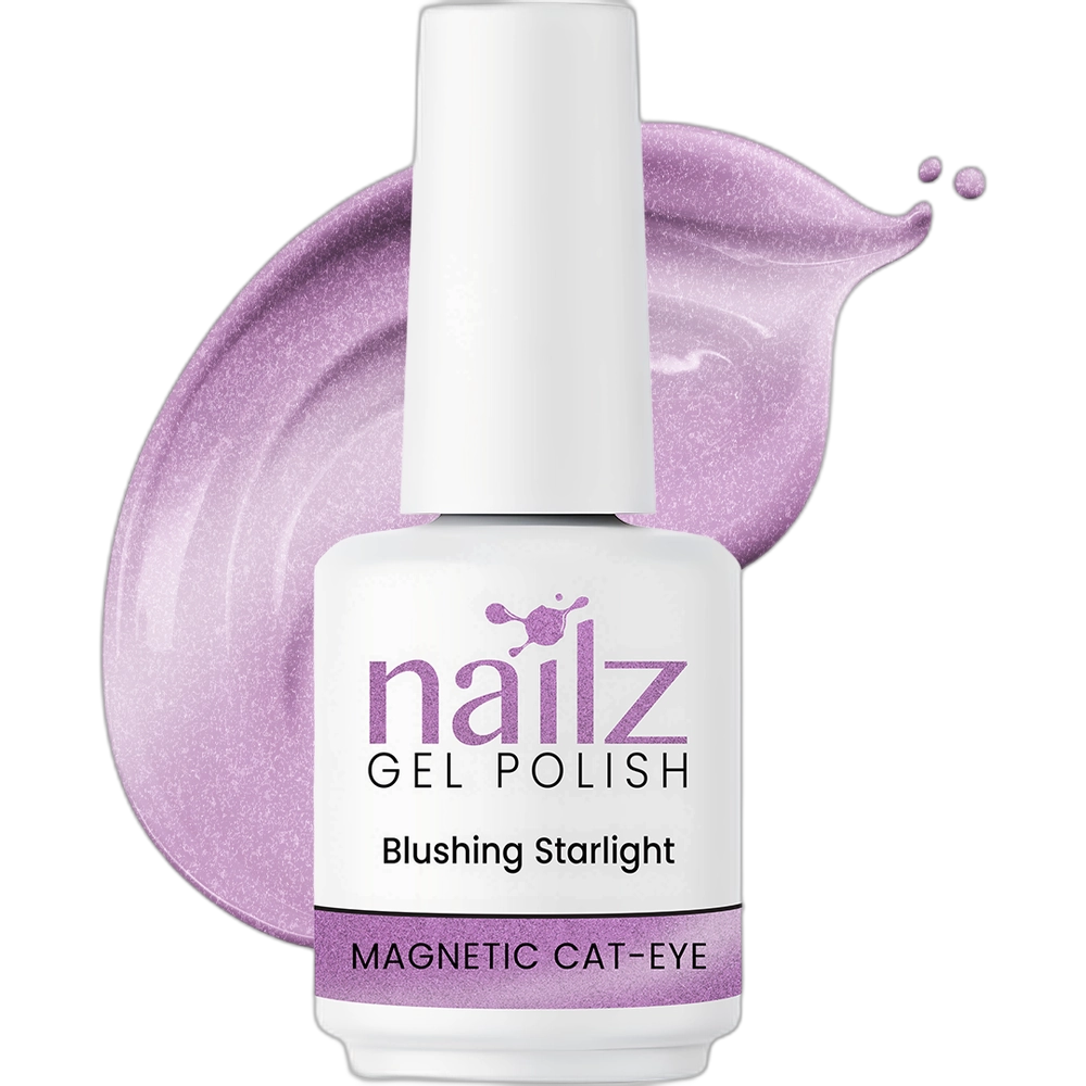 NAILZ Gel Polish 15ml Magnetic Cat Eye- Blushing Starlight