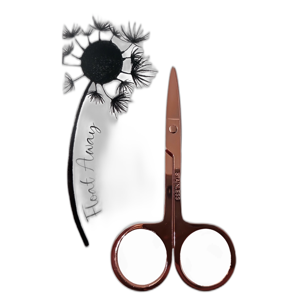 ***Spa Life Cuticle Scissor Straight Blade-Rose Gold