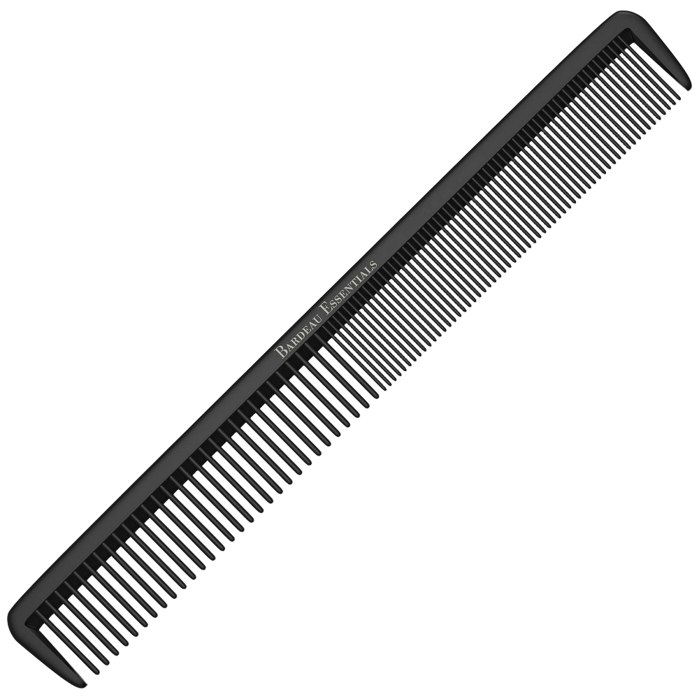 Hard Carbon Barber Comb 7" Black