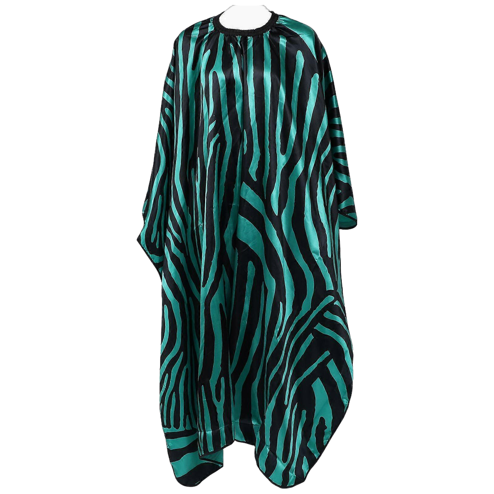 Cutting Cape - Zebra Pattern Blue with slide clip (CP81539)