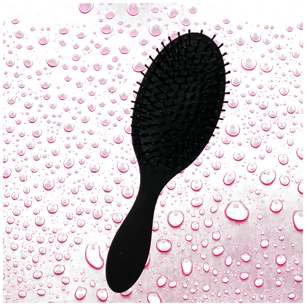 Touche Paddle Brush - Black - Soft Touch Handle