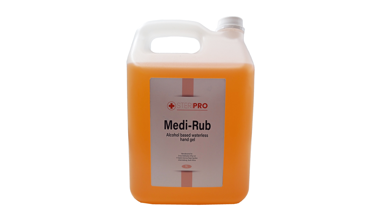 Steripro Medi-rub Waterless Hand Gel 5L