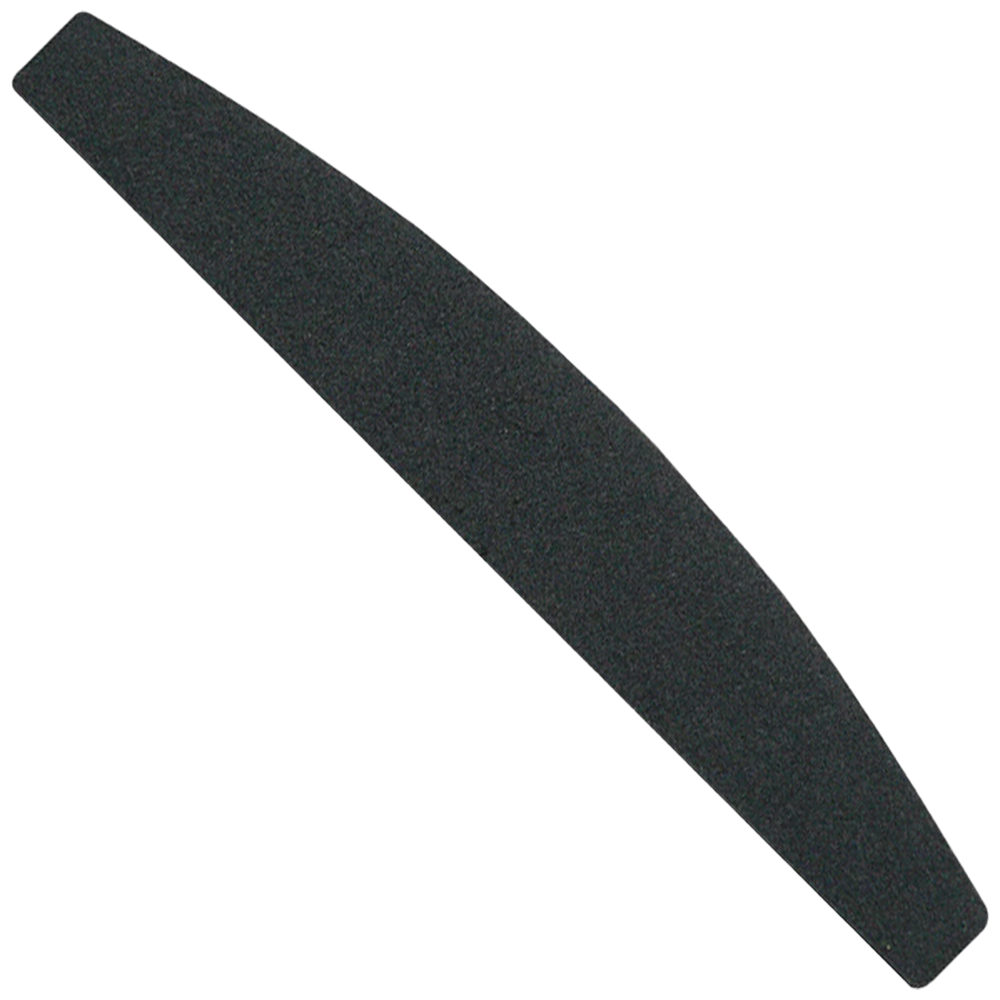 Nail File - Halfmoon Black - 100/180 Grit