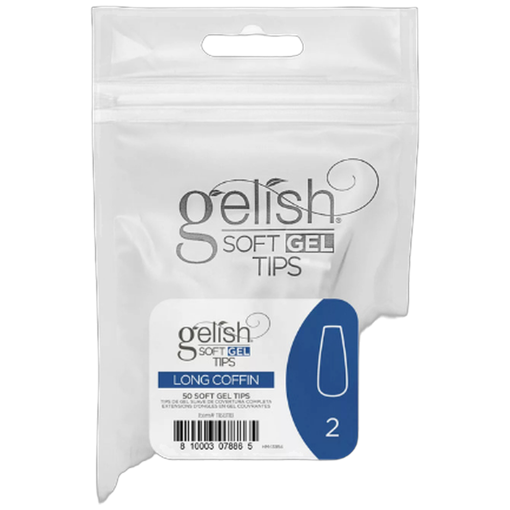 Soft Gel Tips - Long Coffin 2 50pk Refill - Gelish