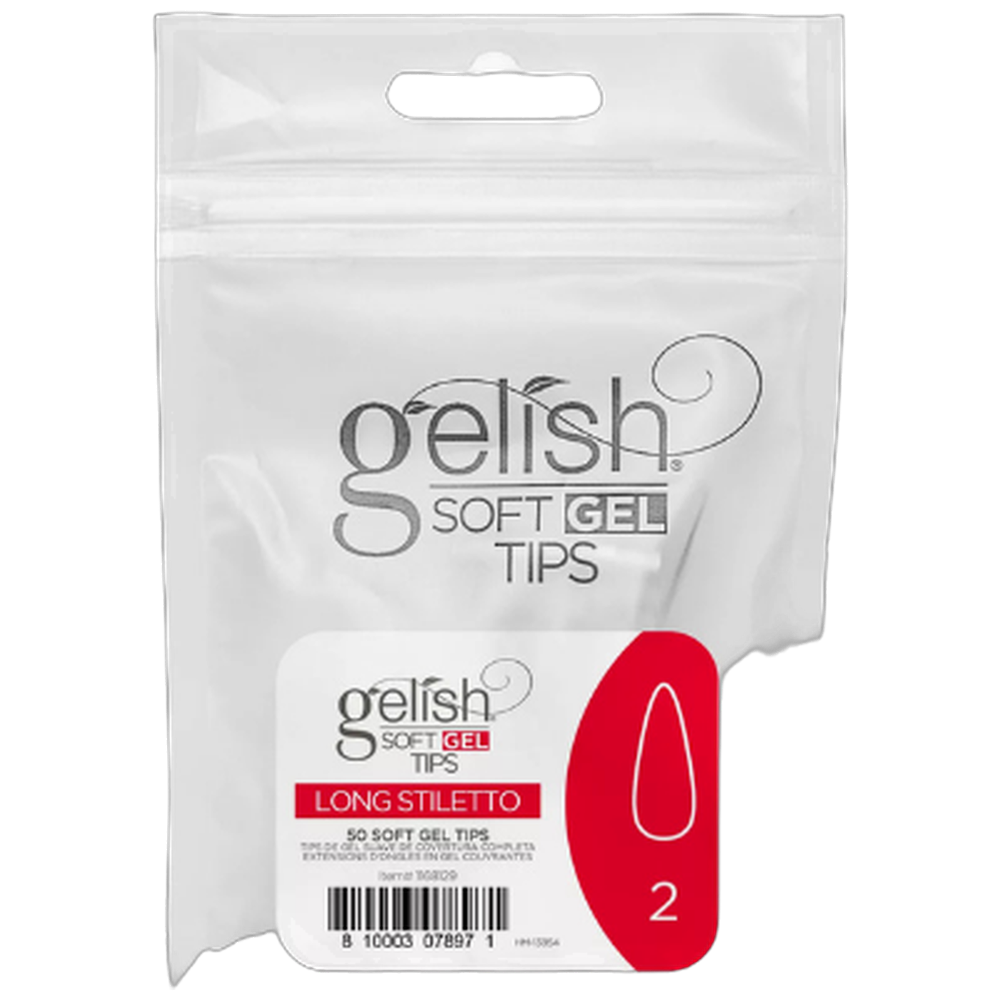 Soft Gel Tips - Long Stiletto 2 50pk Refill - Gelish