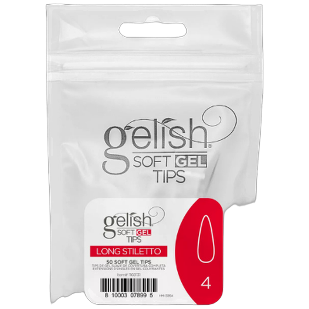 Soft Gel Tips - Long Stiletto 4 50pk Refill - Gelish