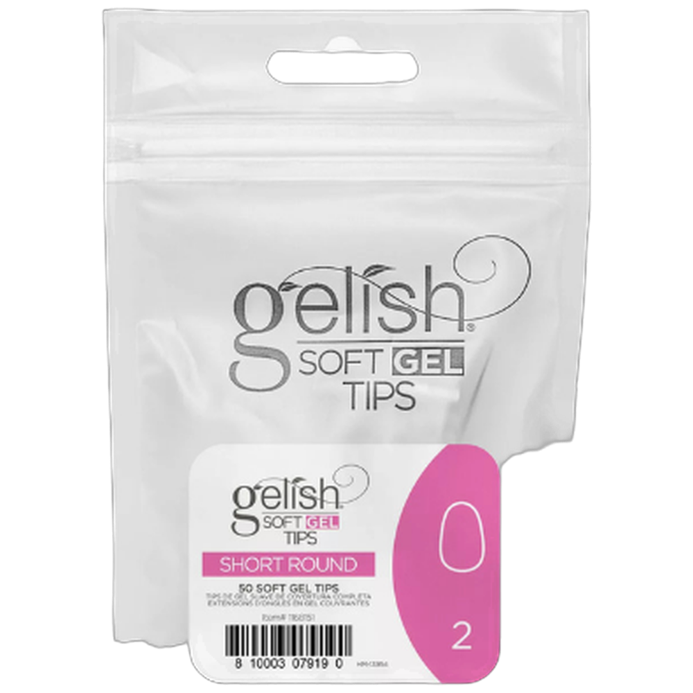 Soft Gel Tips - Short Round 2 50pk Refill - Gelish