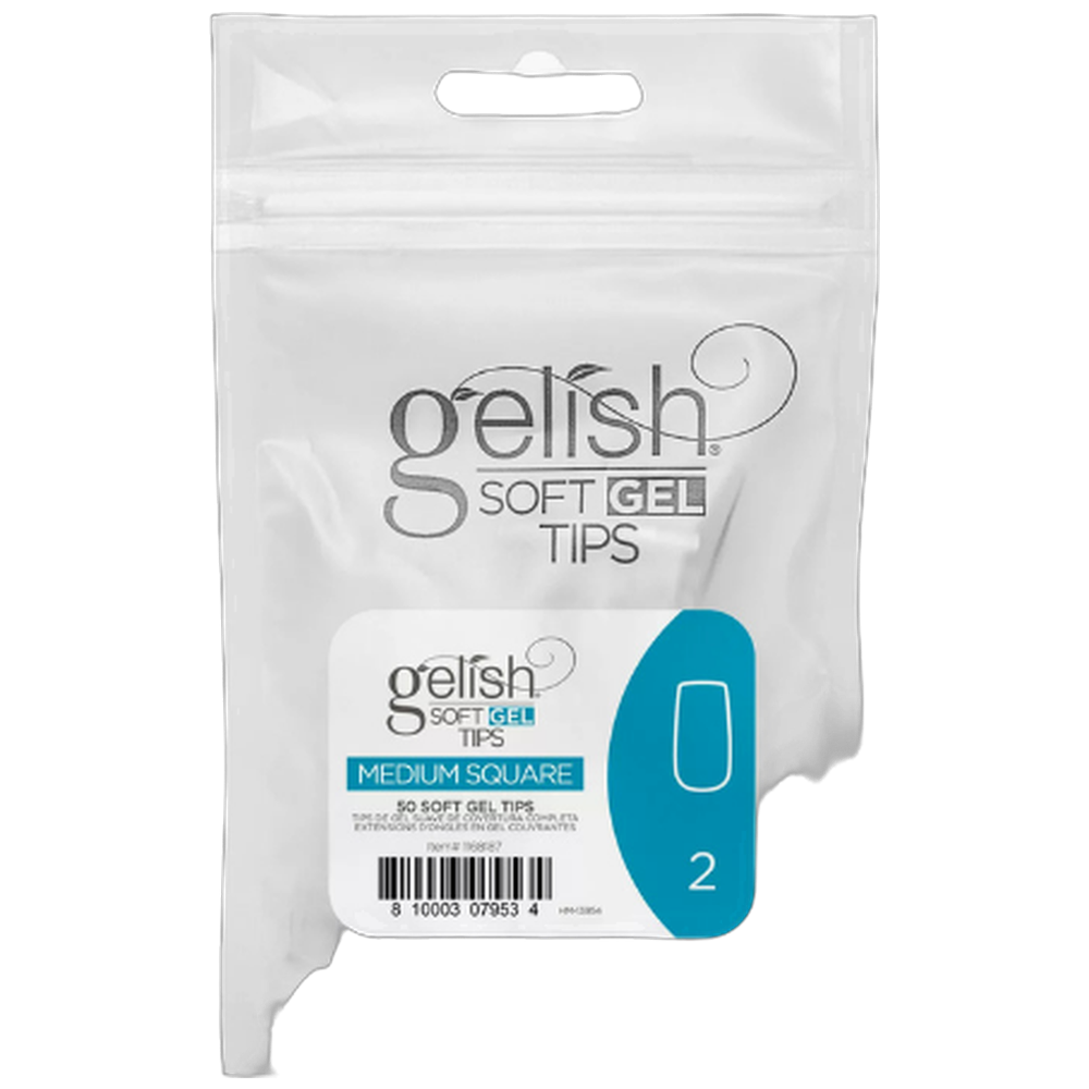 Soft Gel Tips - Square Medium 2 50pk Refill - Gelish
