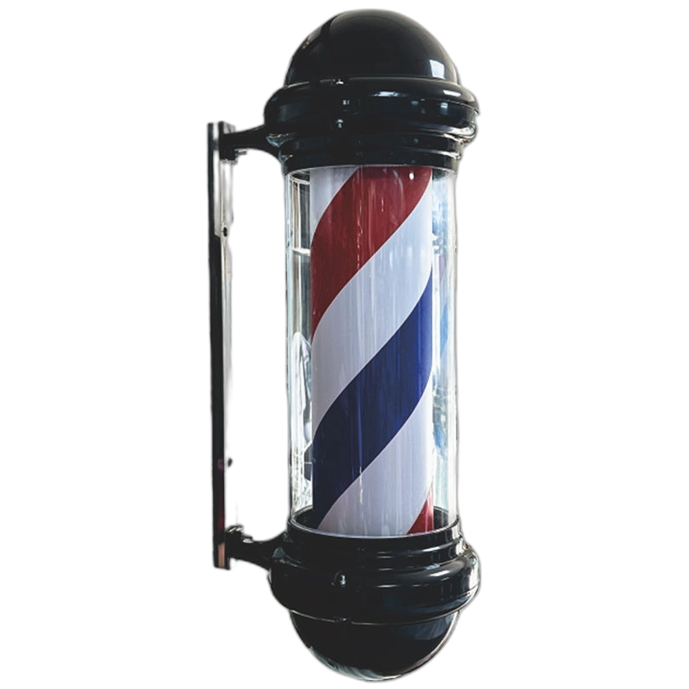 Barber Pole Traditional Black - Round Top 71cm (HD-2371005)