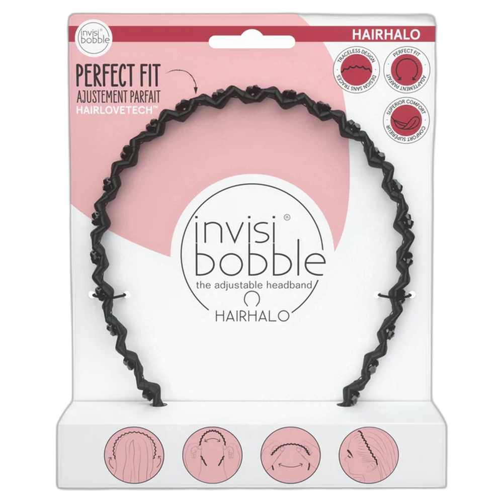 invisibobble - Hair Halo - Black Sparkle 1pc