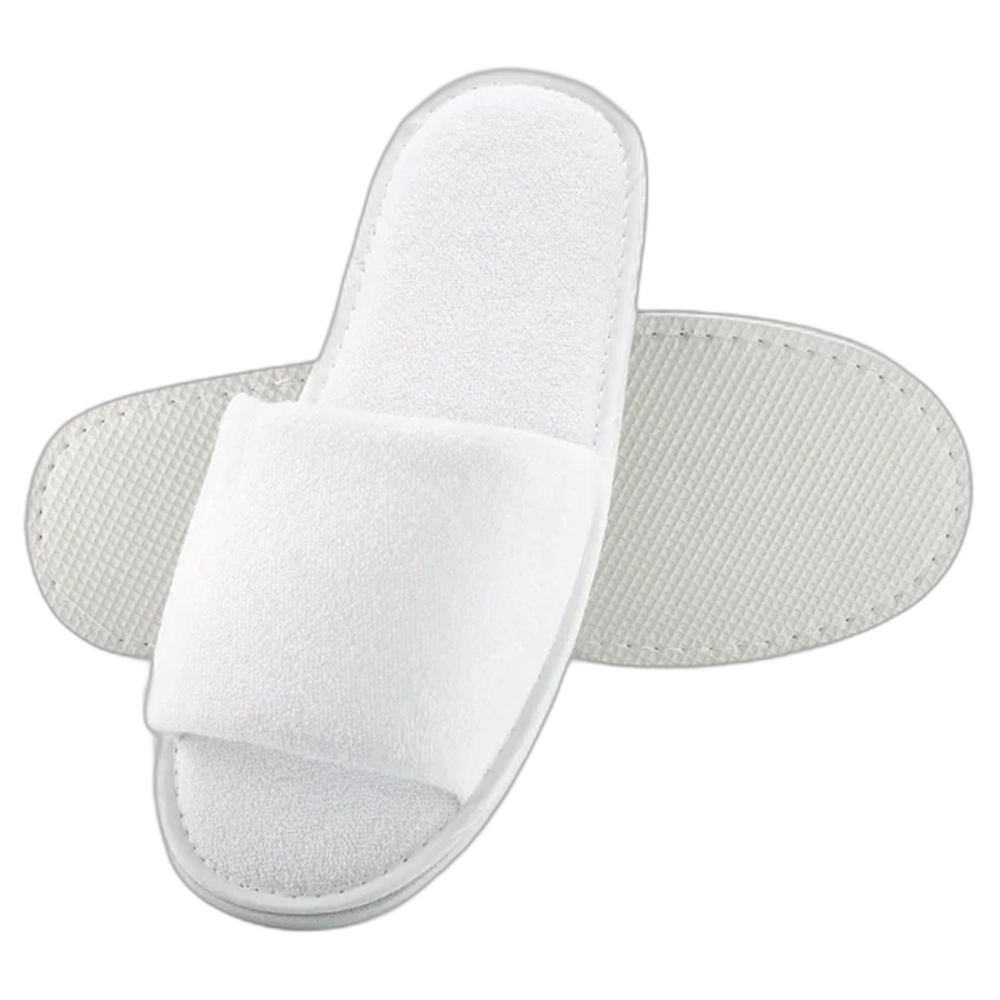 Pedi Slippers Toweling - White