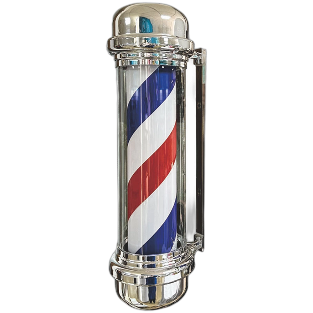 Barber Pole Classic Silver - Flat Top 71cm (HD-2371001)