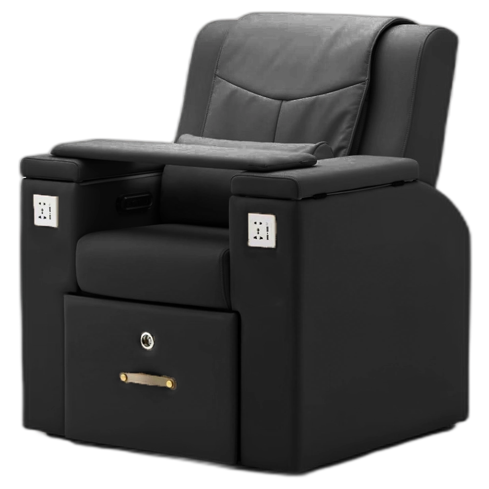 TROJAN Pedicure Spa Chair - Deluxe Black